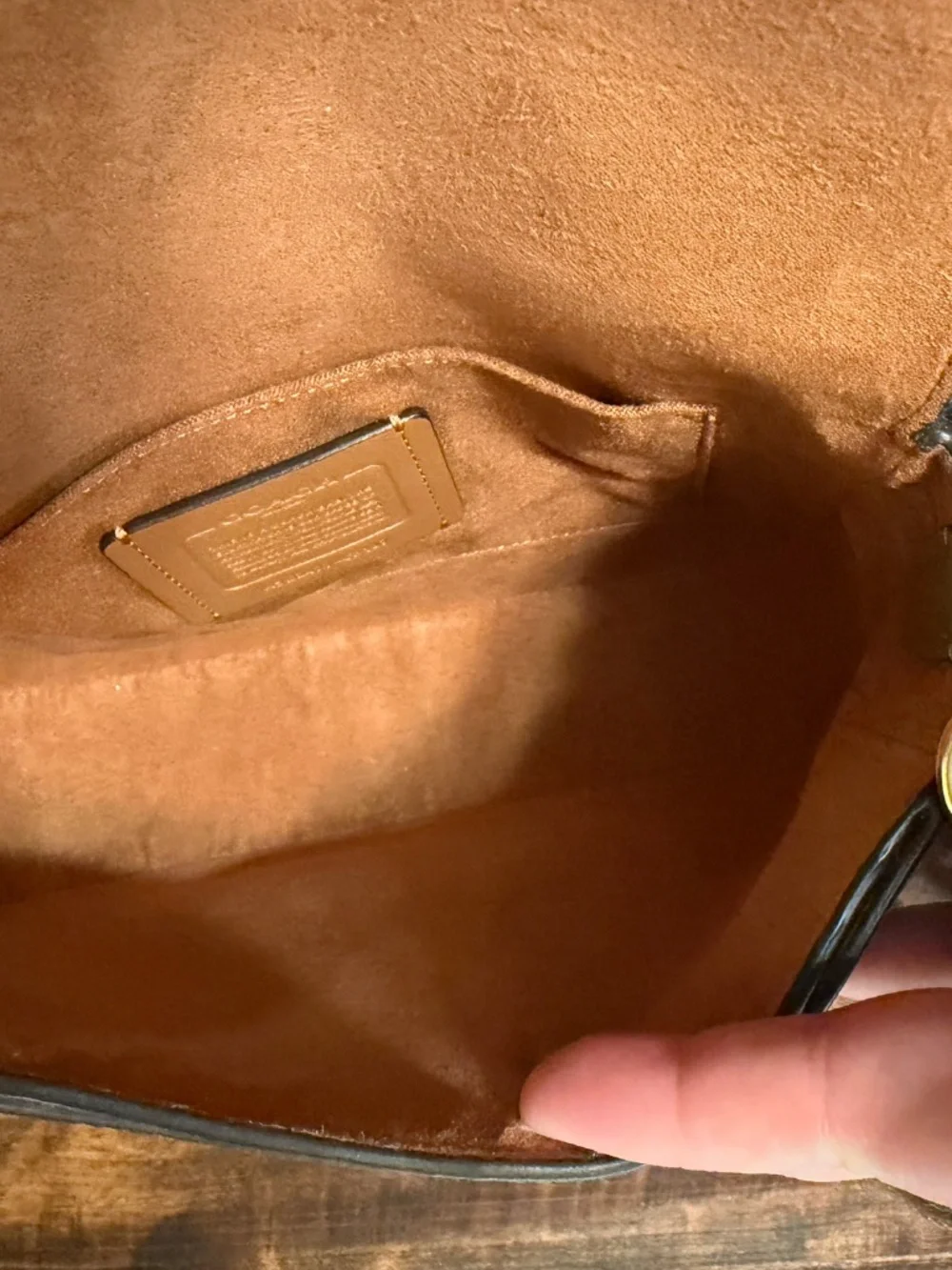 Coach Amelia Saddle Bag in Dark Stone